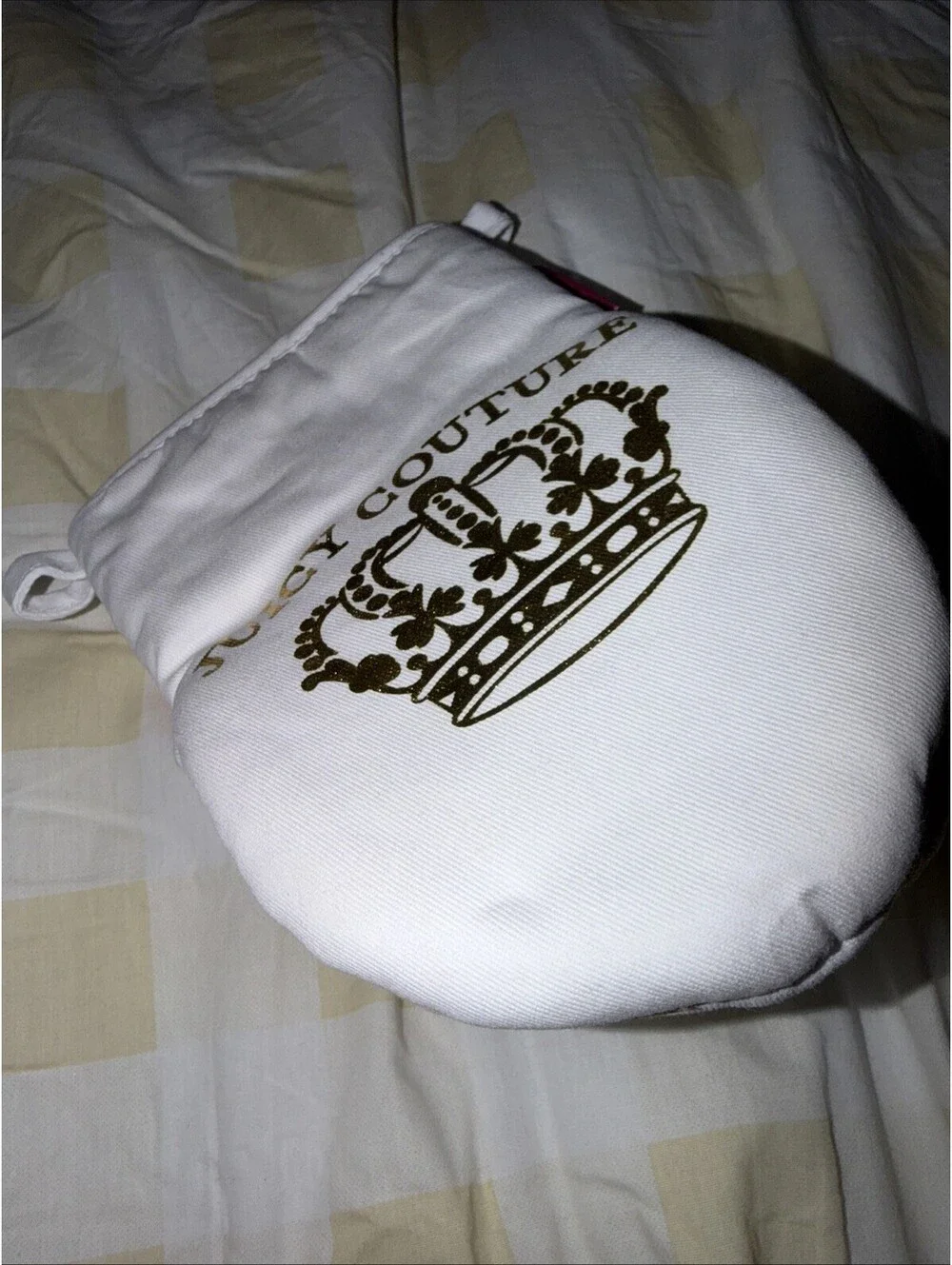 Juicy Couture Love Juicy Gold Crown Mini Oven Mitt Set Kitchen Decor NWT